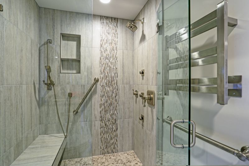Walk-In Shower with Modern Tile